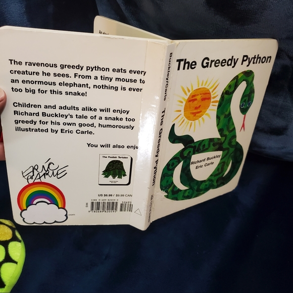 The Greedy Python by Eric Carle Bundle Plush Snake & Book Set - Picture 3 of 6